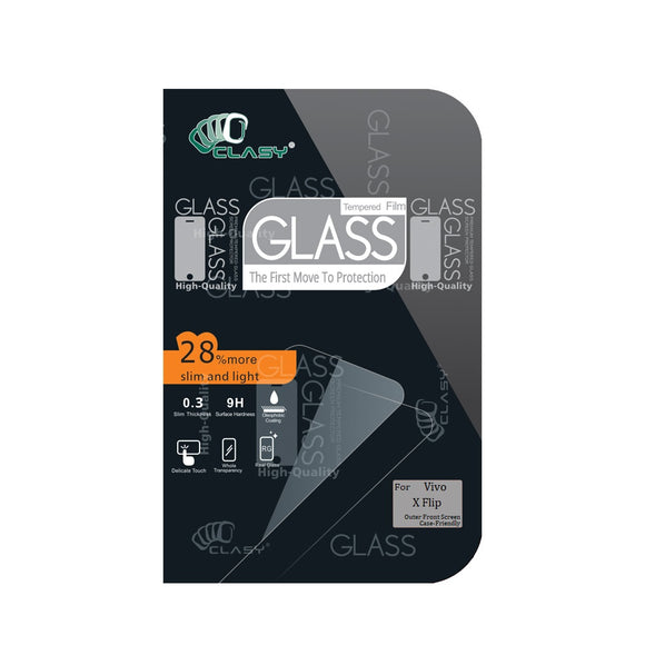 CLASY® Premium Tempered GLass - Vivo X Flip (Outer Screen Case-Friendly)