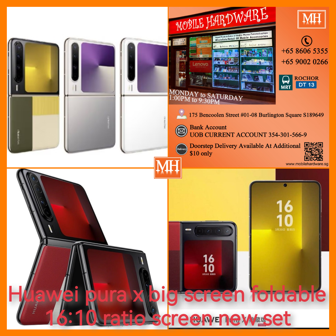 Huawei pura x big screen 16:10 ratio foldable new set – Mobile