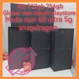 Global rom inbuilt playstore moto razr 60 ultra 5g snapdragon foldable new set