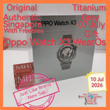Original Authentic 7 July gift Singapore Oppo Watch X3 titanium grey WearOs warranty full set