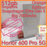 512gb Singapore honor 600 Pro 5G snapdragon 5 7000mAh warranty full set