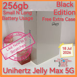 256gb Small n Long battery life unihertz jelly max 5g black with freebies full set