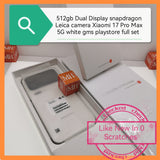 512gb dual display snapdragon Xiaomi 17 Pro Max 5G gms playstore full set