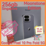 256gb Singapore google pixel 10 Pro Fold 5G moonstone edition full set