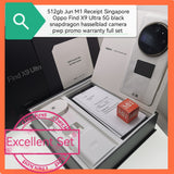 512gb Jun M1 Receipt Singapore Oppo Find X9 Ultra 5G black snapdragon hasselblad camera pwp Promo warranty full set
