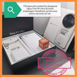 1tb oppo plan protection Singapore Oppo Find X9 Ultra 5G black snapdragon hasselblad camera Pwp Promo warranty full set