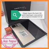 256gb Xiaomi Mix Fold 2 5G gold snapdragon Leica camera gms playstore full set