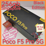 256gb Singapore Poco F5 Pro 5G black snapdragon full set