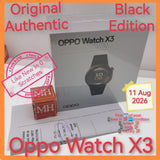 Original Authentic Singapore Oppo Watch X3 black warranty full set