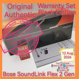 Original Authentic warranty Singapore Bose SoundLink Flex 2 Gen black warranty full set