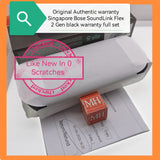 Original Authentic warranty Singapore Bose SoundLink Flex 2 Gen black warranty full set