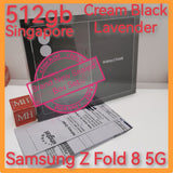 512gb Aug 13 Singapore Samsung Z Fold 8 5G cream warranty new set