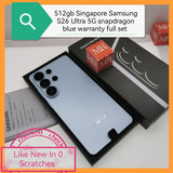 512gb 2027 warranty Singapore Samsung S26 Ultra 5G snapdragon blue warranty full set