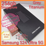 256gb Singapore Samsung S24 Ultra 5G snapdragon grey titanium full set