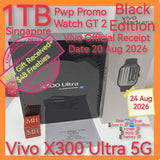1tb gift with freebies Singapore Vivo X300 ultra 5G black pwp promo warranty full set