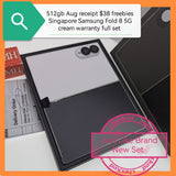 512gb Aug receipt $38 freebies Singapore Samsung Fold 8 5G cream warranty full set