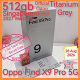 512gb 2027 warranty official receipt Singapore Oppo Find X9 Pro 5G titanium grey hasselblad camera warranty full set
