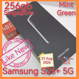 256gb Singapore Samsung Galaxy s25+ 5g mint green full set