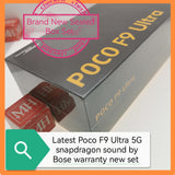 Latest Singapore Poco F9 Ultra 5G snapdragon sound by Bose warranty new set