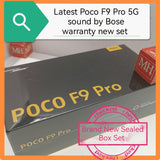 Latest Singapore Poco F9 Pro 5G Bose audio warranty new set