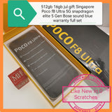 512gb Singapore jul gift Poco f8 Ultra 5G snapdragon Bose sound blue warranty full set
