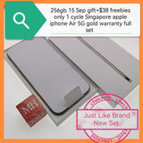 256gb 15 sep gift+$38 freebies only 1 cycle Singapore apple iphone Air 5G gold warranty full set