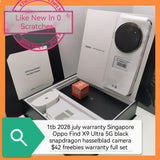 1tb july 2028 warranty Singapore Oppo Find X9 Ultra 5G black snapdragon hasselblad camera $42 freebies warranty full set