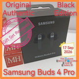 Original Authentic Samsung buds 4 Pro black gift full set