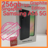 256gb 12gb Singapore Samsung A56 5g graphite warranty new set