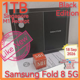 1tb Singapore M1 Receipt Samsung Fold 8 5G black warranty full set