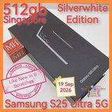 512gb Singapore Samsung S25 Ultra 5G silver white snapdragon full set