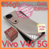 256gb Vivo V40 5g gold with case set