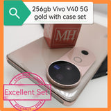 256gb Vivo V40 5g gold with case set