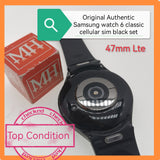 Original Authentic Samsung watch 6 classic cellular sim black set