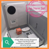 512gb 2028 warranty Singapore Oppo Find N6 5G Fold snapdragon hasselblad camera silver warranty full set