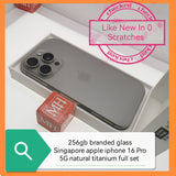 256gb freebies Singapore apple iphone 16 Pro 5G natural titanium full set