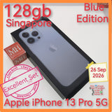 128gb Singapore official apple iphone 13 Pro 5G blue full set