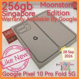 256gb Singapore warranty google pixel 10 pro fold 5g moonstone warranty full set