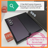 512gb $48 freebies Singapore Samsung Fold 8 Ultra 5G purple violet warranty full set