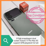 512gb dual screen snapdragon Xiaomi 17 Pro Max 5G green gms playstore full set