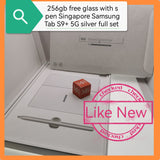 256gb with freebies Singapore Samsung Tab S9+5G with s pen full set