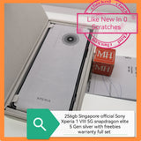 256gb with freebies Singapore official Sony Xperia 1 VIII 5G Mark 8 snapdragon silver warranty full set