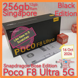 256gb 12gb Singapore Poco F8 Ultra 5G black snapdragon Bose sound warranty full set