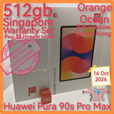 512gb official Singapore Huawei Pura 90s Pro Max with freebies n pwp promo warranty full set