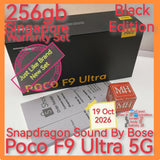 256gb gift received Singapore official Poco F9 Ultra 5G 256gb black snapdragon Bose Audio warranty full set