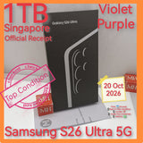 1tb 2027 warranty Singapore Samsung s26 Ultra 5G snapdragon violet warranty full set