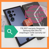1tb 2027 warranty Singapore Samsung s26 Ultra 5G snapdragon violet warranty full set