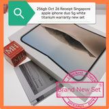 256gb Oct 26 Receipt Singapore apple iphone duo 5g white warranty new set
