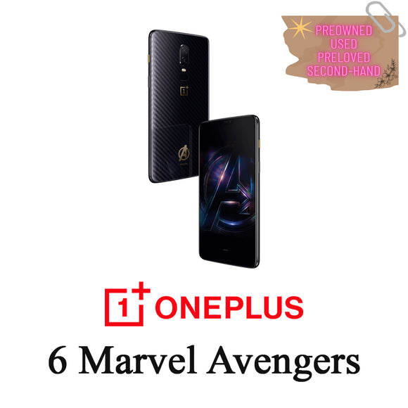ASK PRICE PREOWNED OnePlus 6 8+256GB Marvel Avengers Infinity War Limited Edition A6000 Black