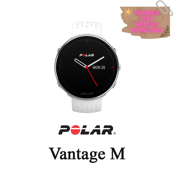 ASK PRICE PREOWNED Polar Vantage M Multi Smartwatch (Size M-L) White